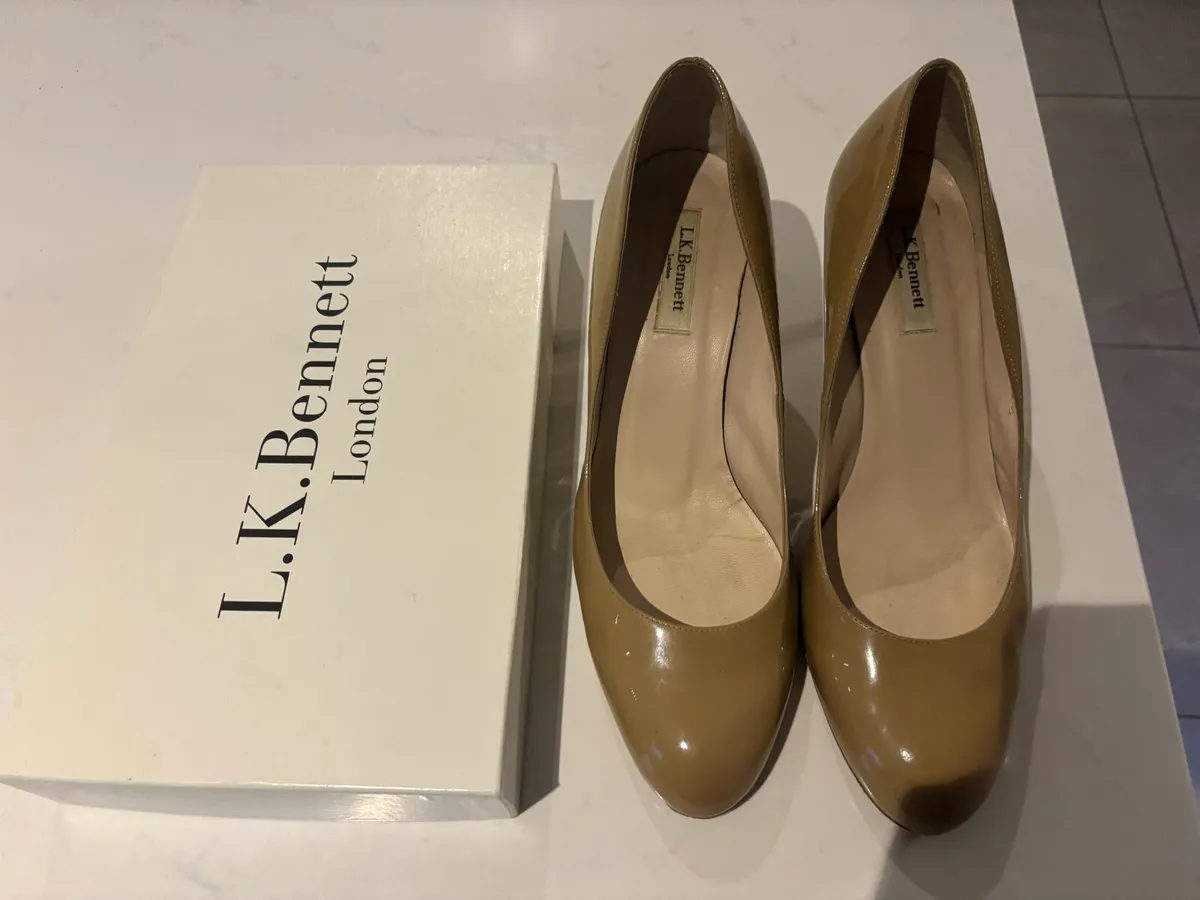 LK Bennett ladies nude court shoes UK8 EU42 - Image 3