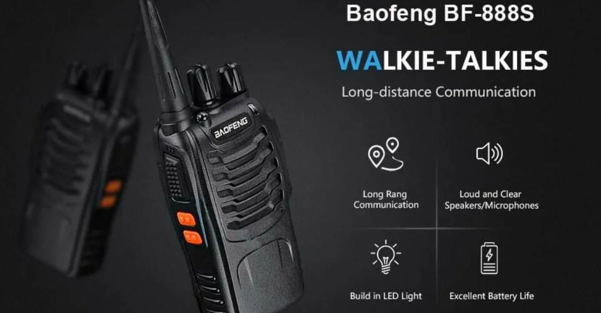 Powerful Walkie Talkie Full Set with Earpieces - Image 1