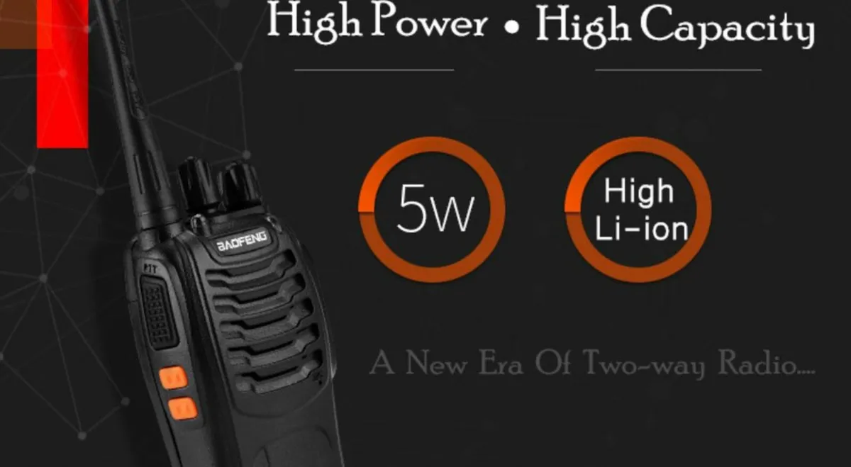 Powerful Walkie Talkie Full Set with Earpieces - Image 3