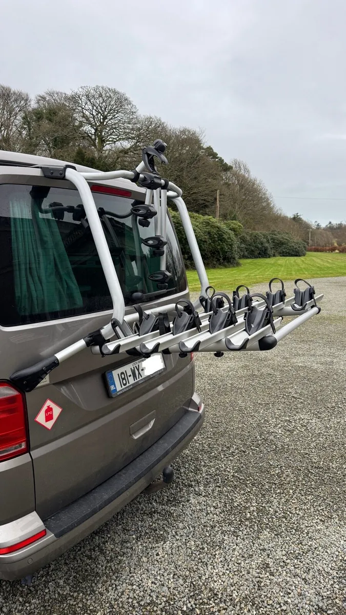 VW branded T6 / T6.1 4 bike tailgate rack - Image 1