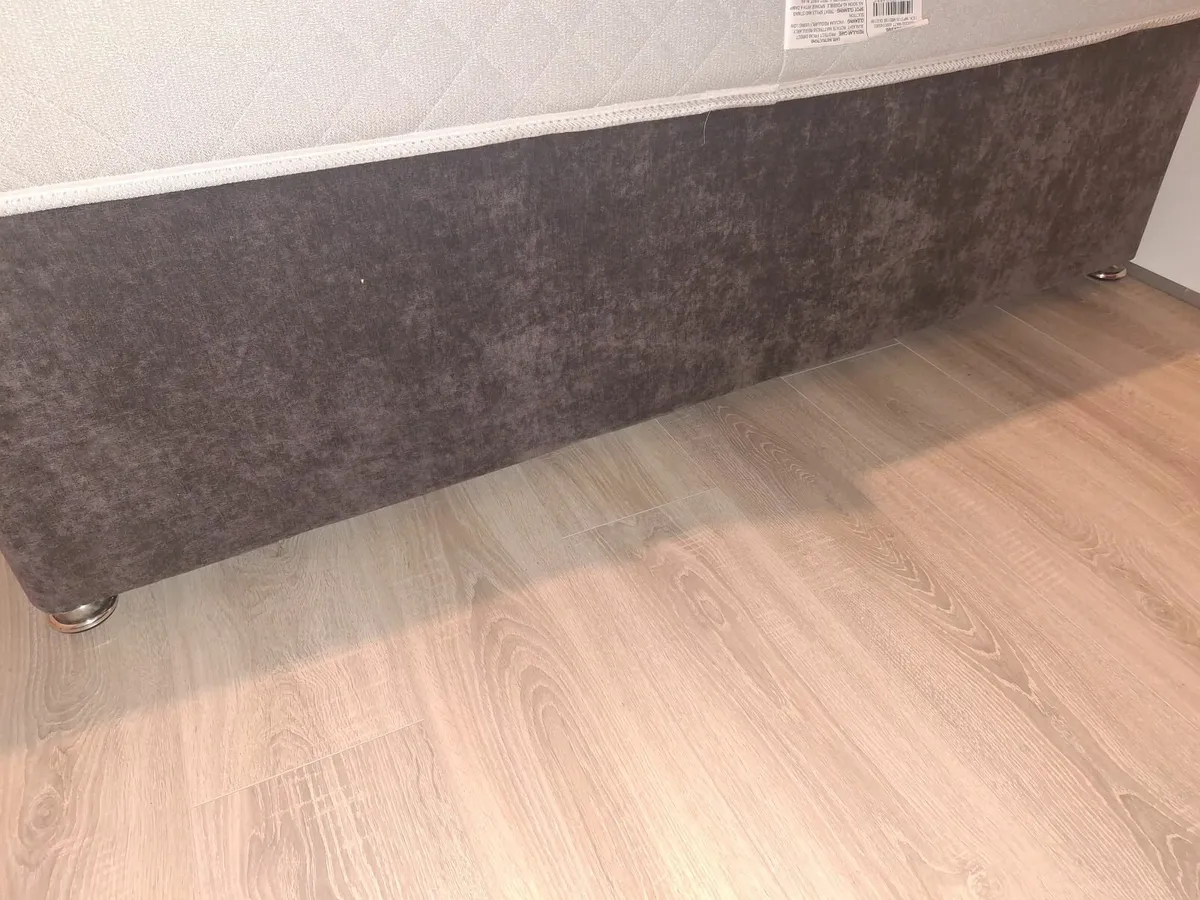 5Ft Headboard & Base -  Charcoal Grey - Image 4