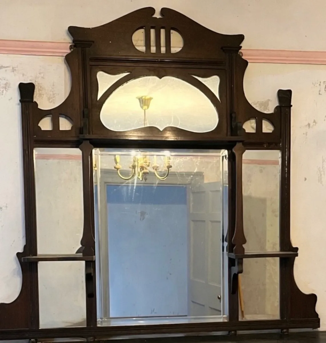 Vintage over mantle Mirror