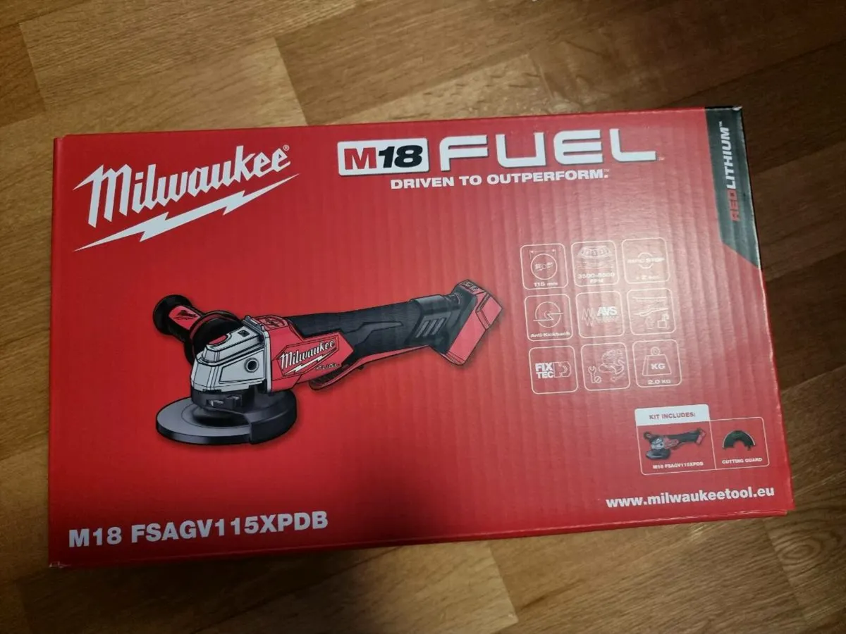 Milwaukee M18 Fuel Paddle Switch Angle Grinder Bod - Image 1