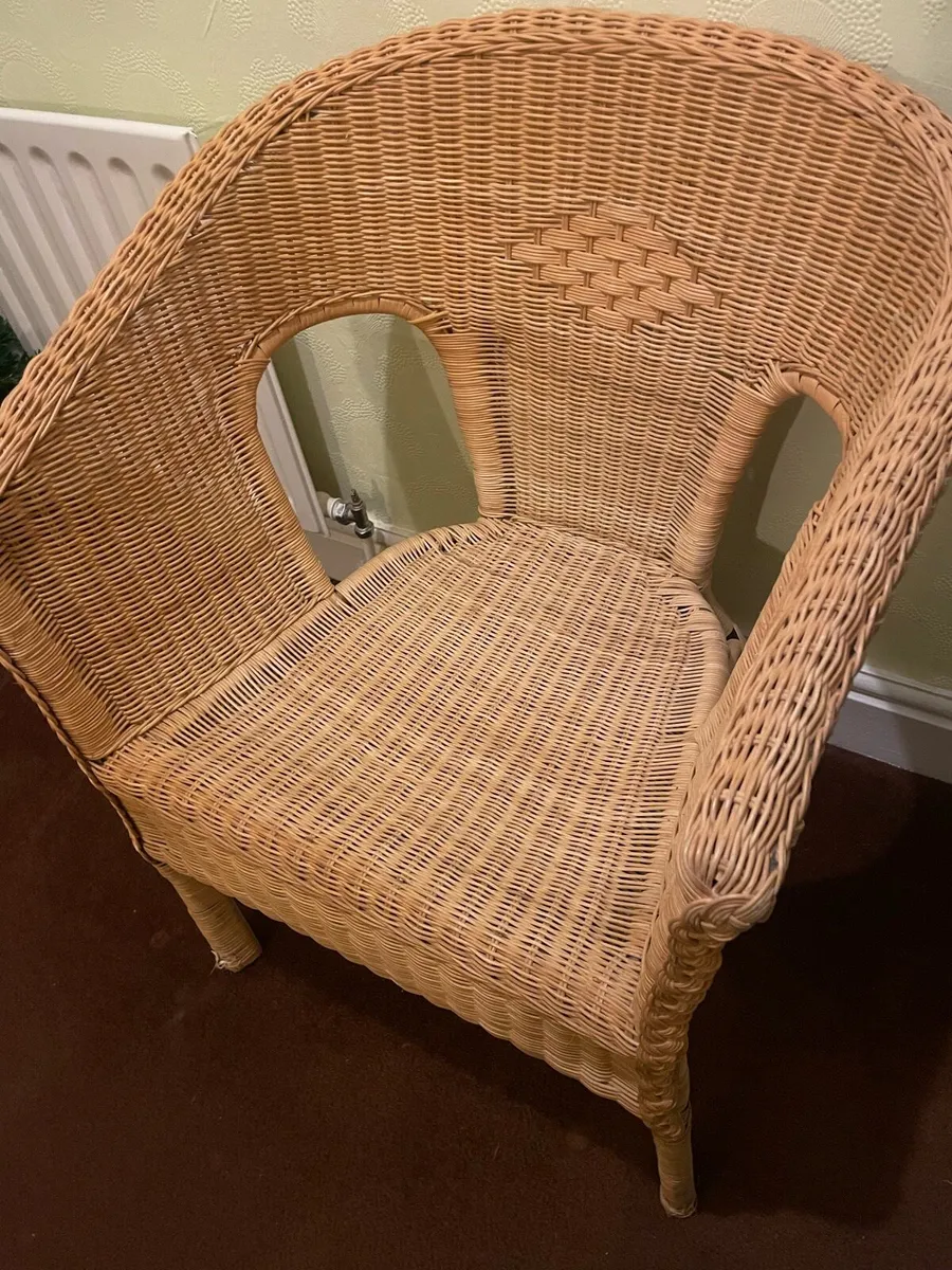 Wicker / Rattan Chair – Excellent Condition - Image 2