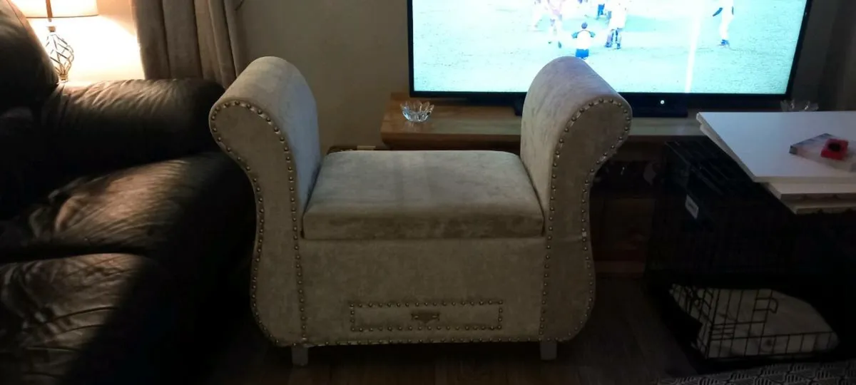 Crushed silver storage seat - Image 1