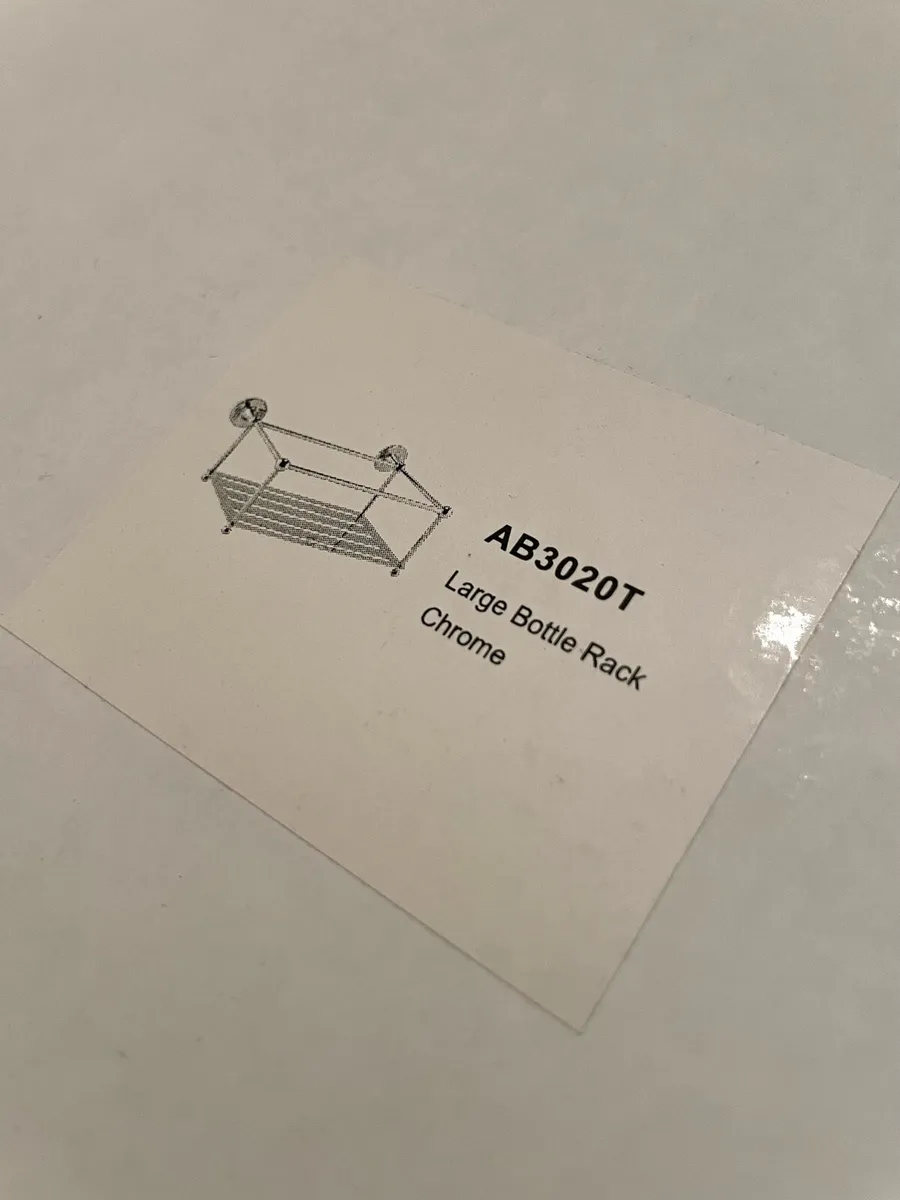 BNIB chrome wall mounted bottle rack/ shower shelf - Image 4