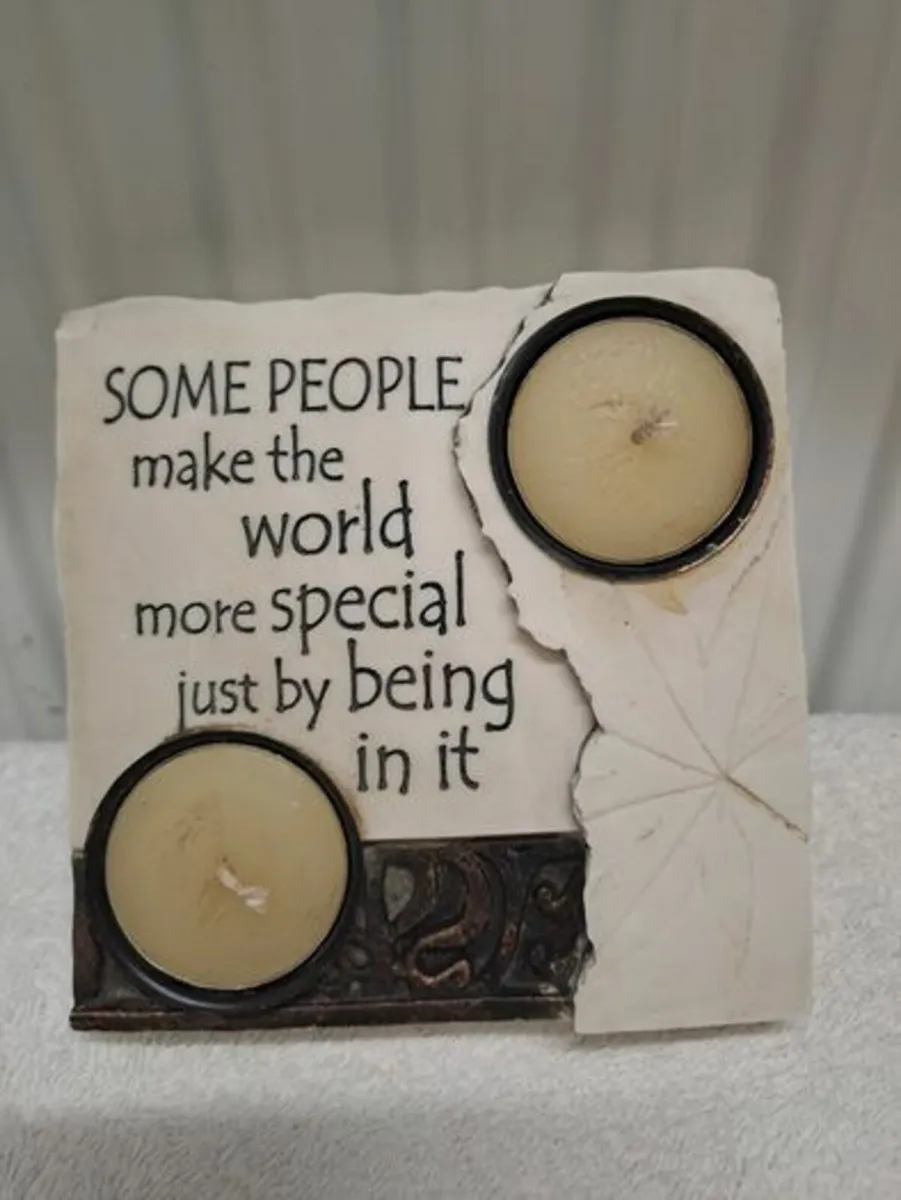 Inspirational tealight candle holder - Image 1