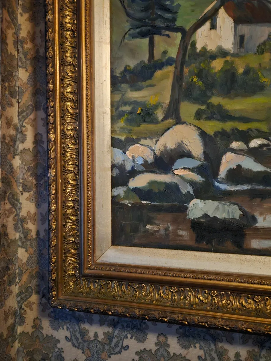 Vintage Oil on Canvas Picture - Image 2