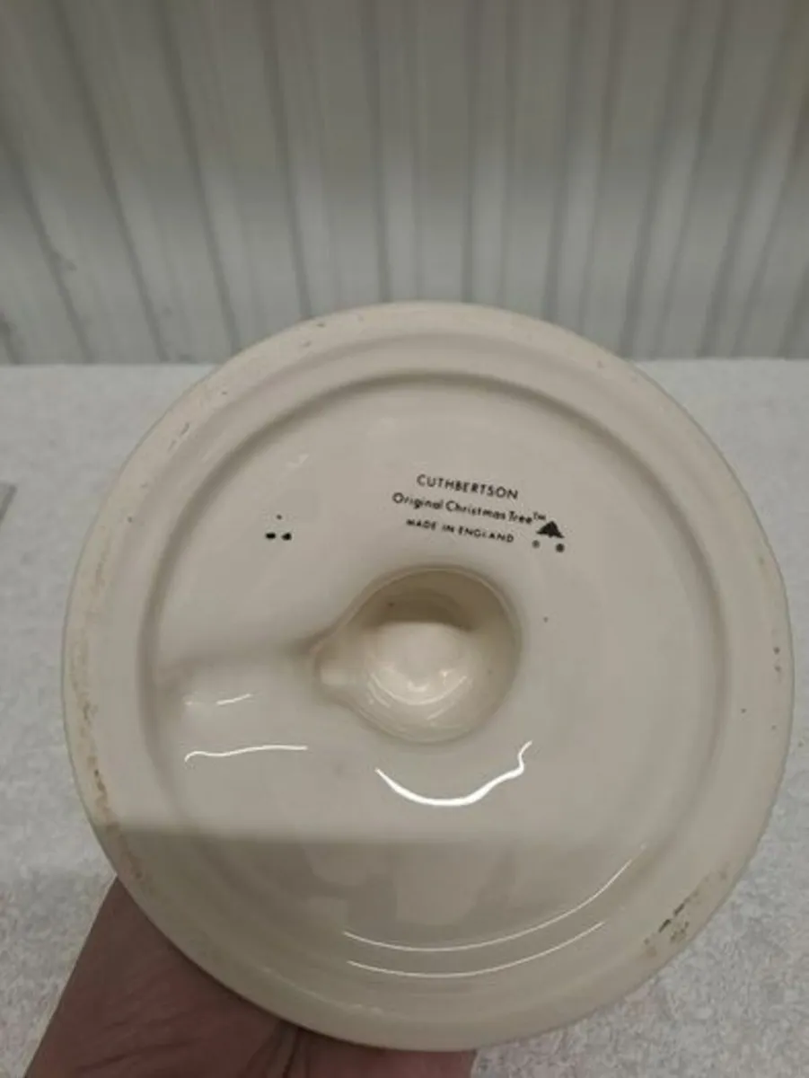 Vintage Cuthbertson candle holder Christmas - Image 3