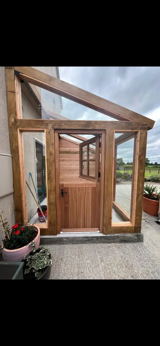 Irish Made Solid Hardwood Cottage Half Doors - Image 1