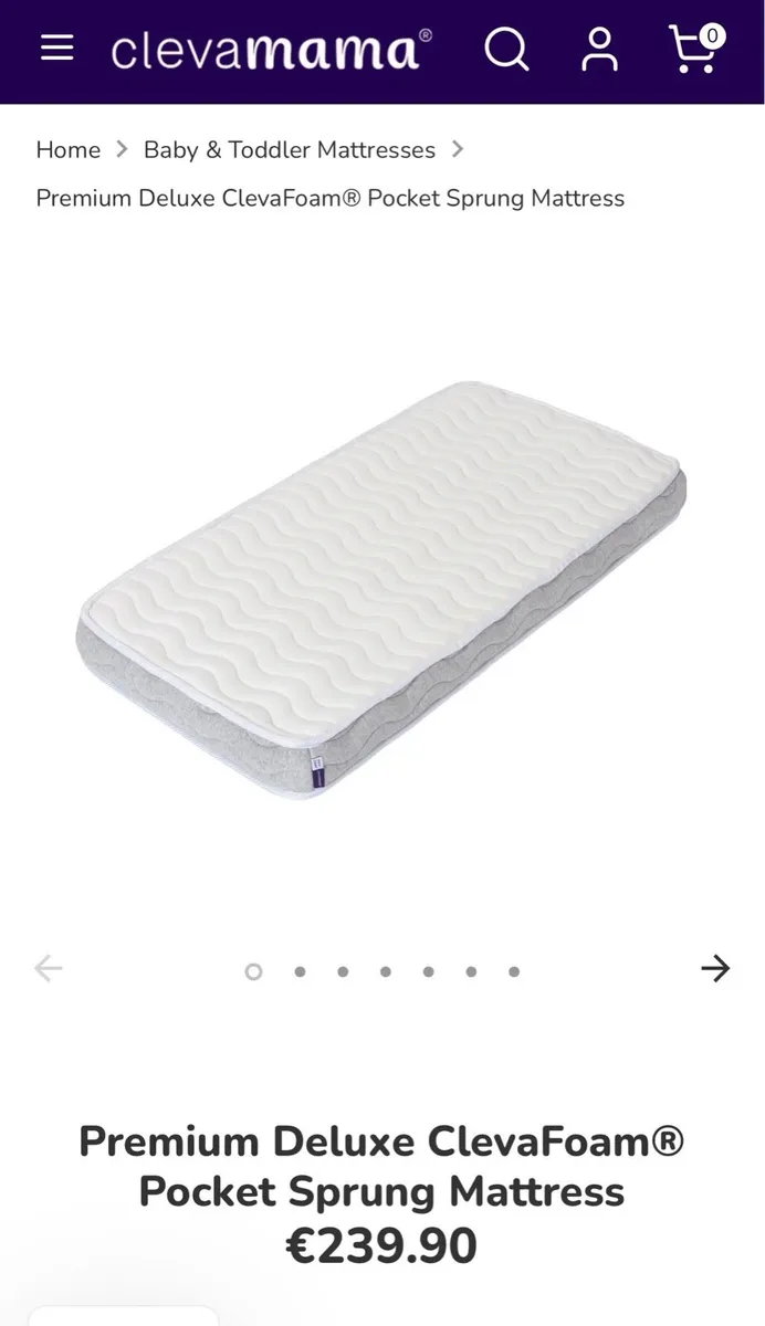 Premium Deluxe ClevaFoam Pocket Sprung Mattress - Image 1