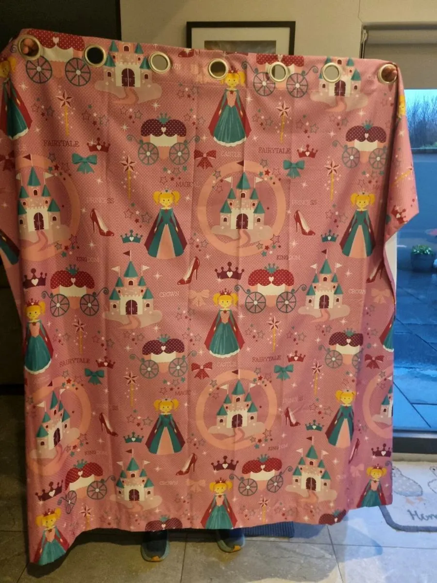 Kids Pink Princess Blackout Curtains