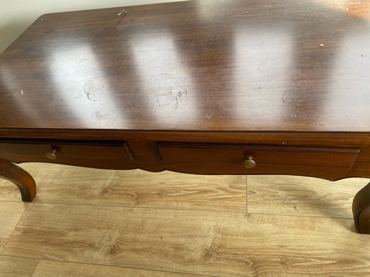 Mahogany coffee table - Image 4