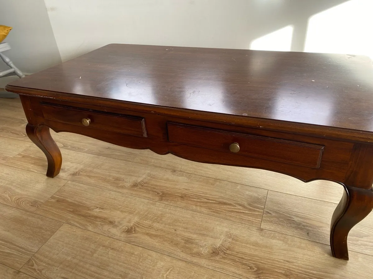 Mahogany coffee table - Image 2