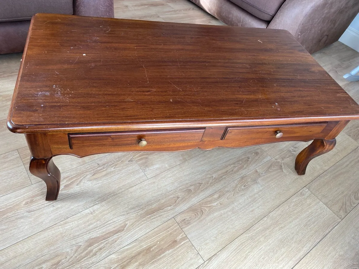 Mahogany coffee table - Image 3
