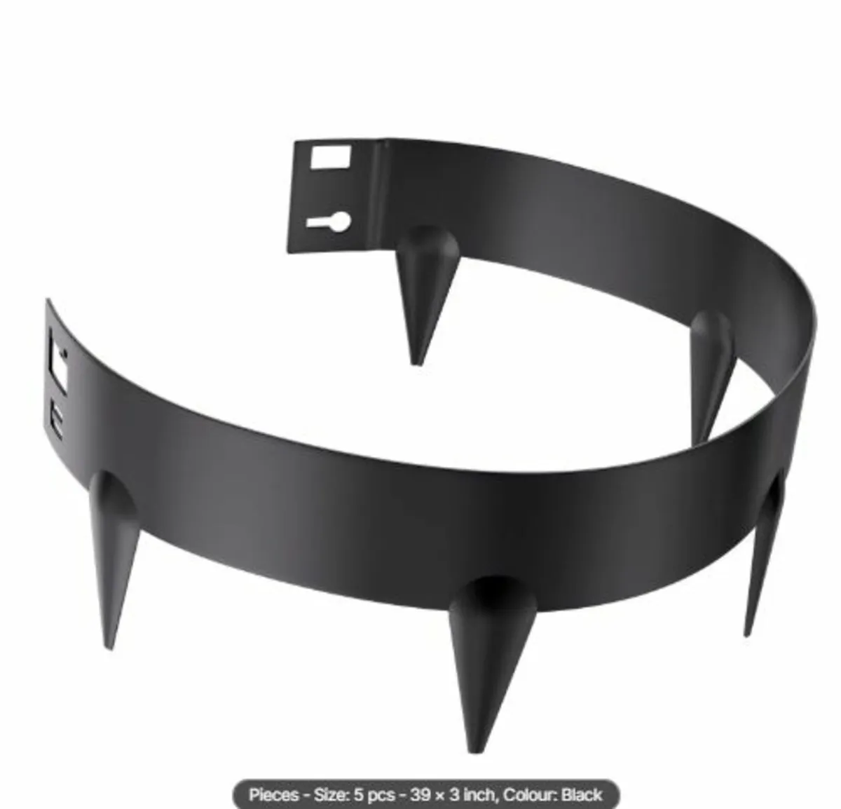 Steel Landscape Edging, 5 Packs 39 x 3 in Rust- - Image 3