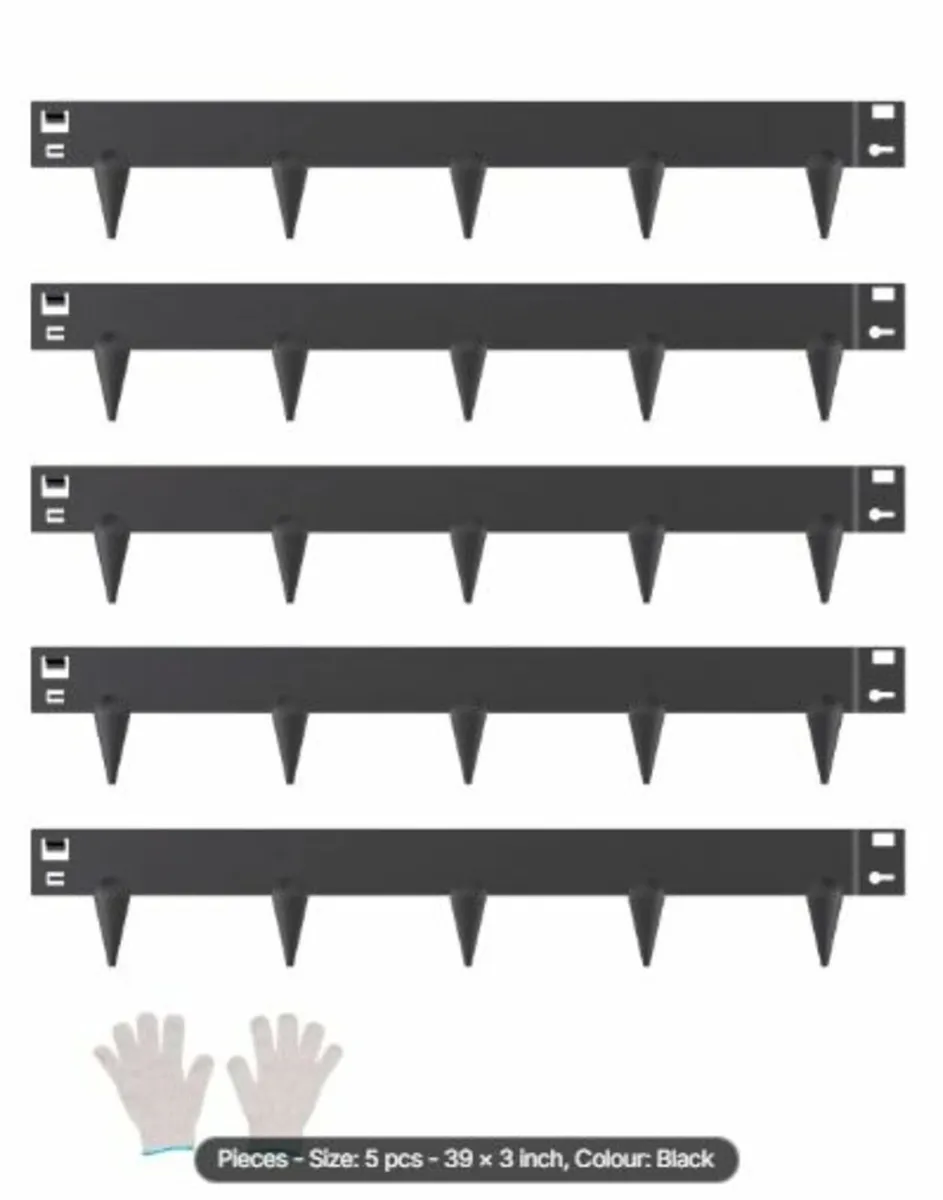 Steel Landscape Edging, 5 Packs 39 x 3 in Rust- - Image 1