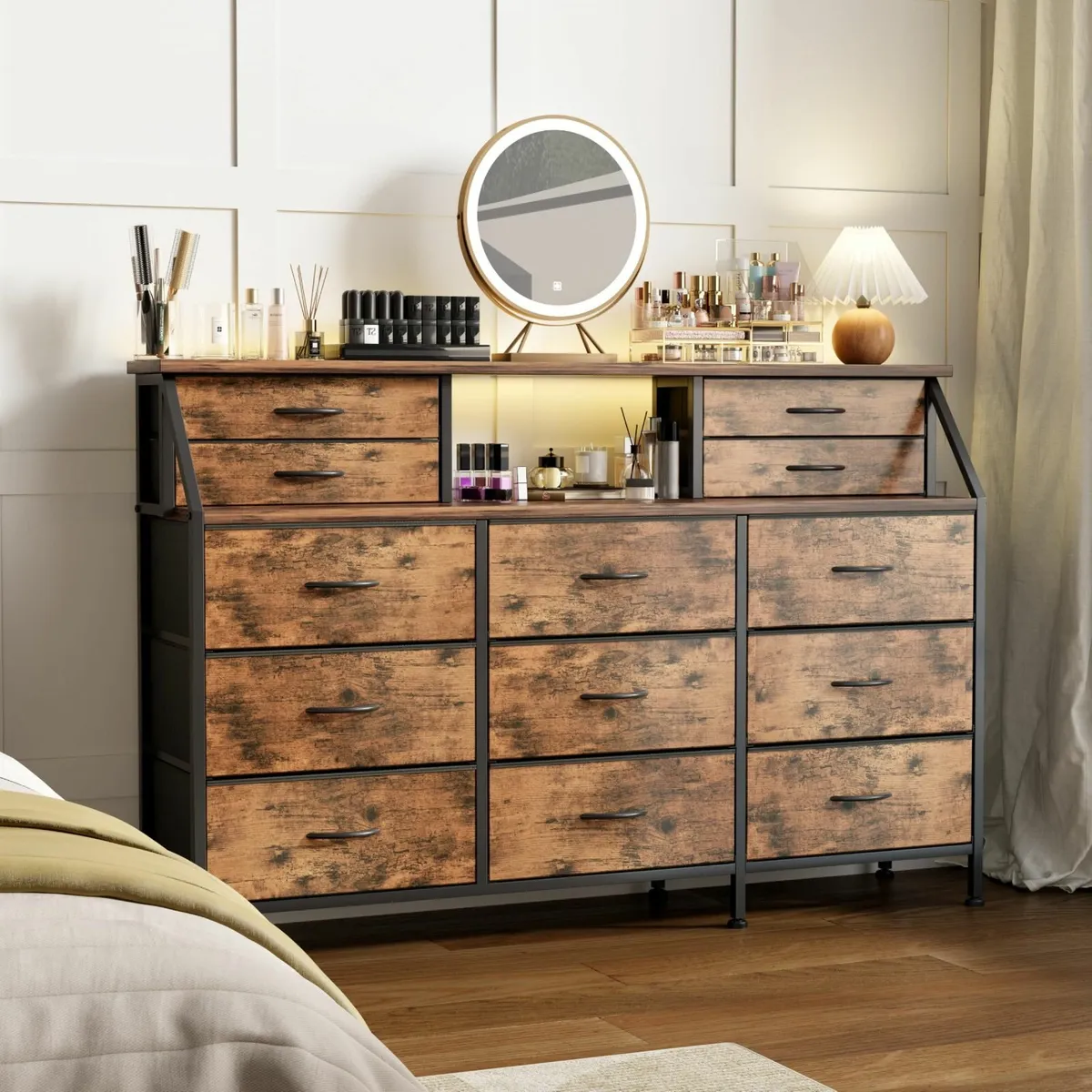 Dresser for Bedroom with 13 Drawers 55” Wide - Image 2