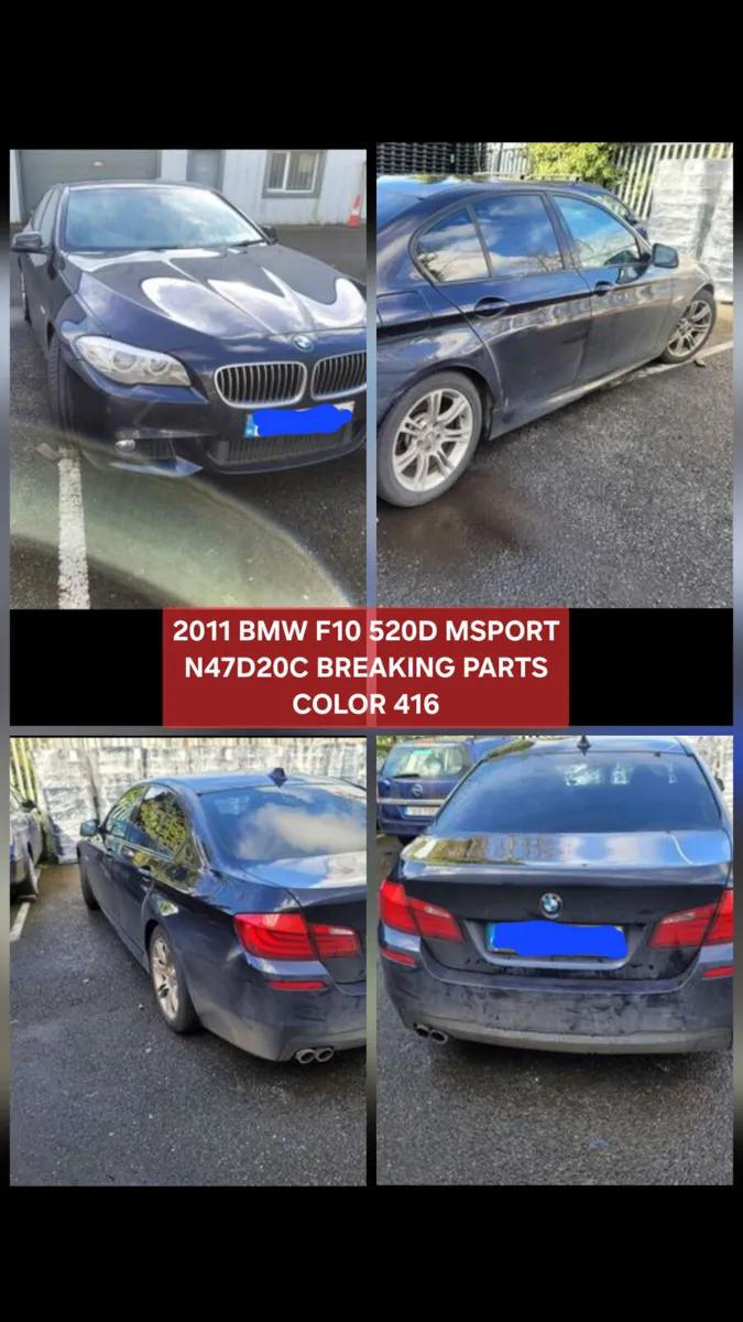 2011 BMW F10 520D MSPORT N47D20C BREAKING PARTS - Image 2