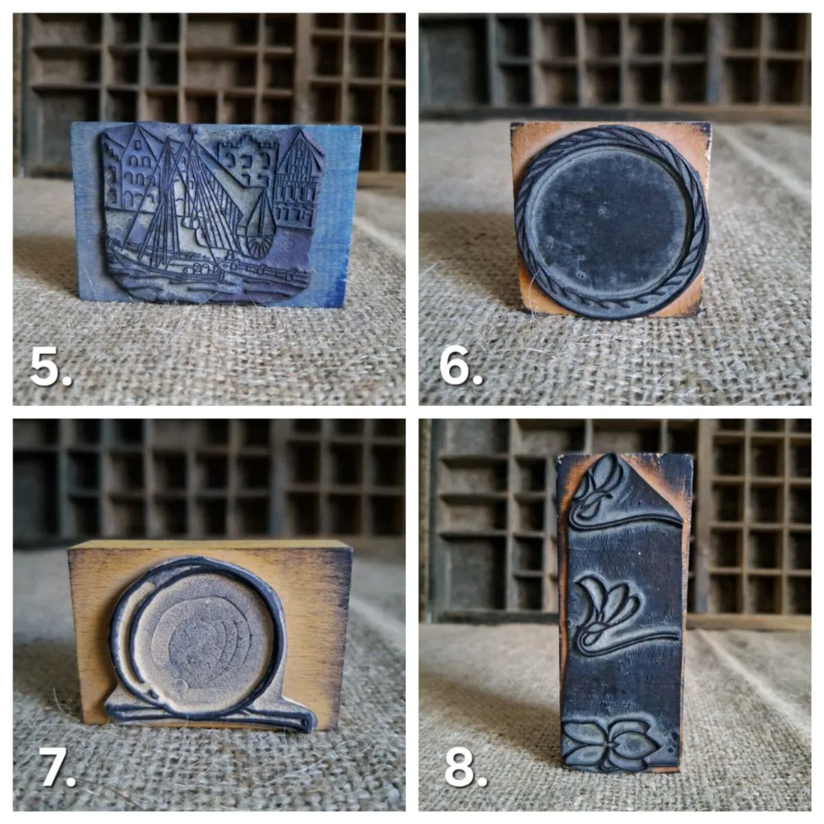 Collection of French Printer Blocks - Image 3