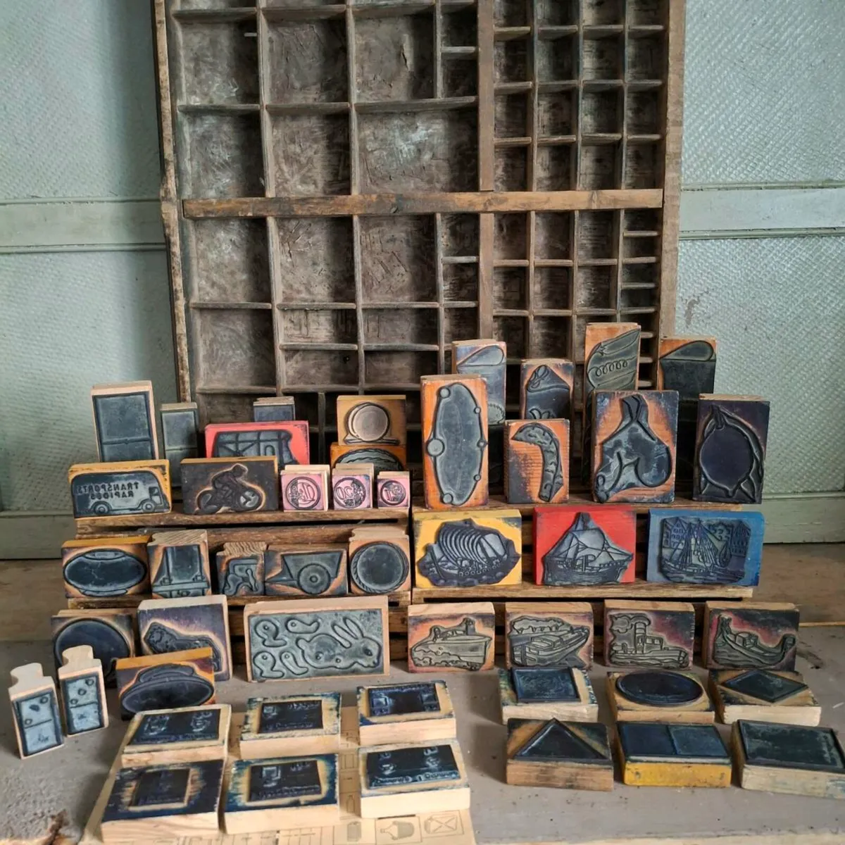 Collection of French Printer Blocks - Image 1