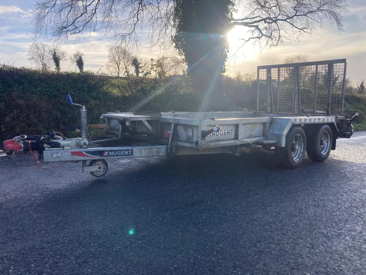 2022 Nugent 12x6 Plant Trailer NO VAT - Image 1