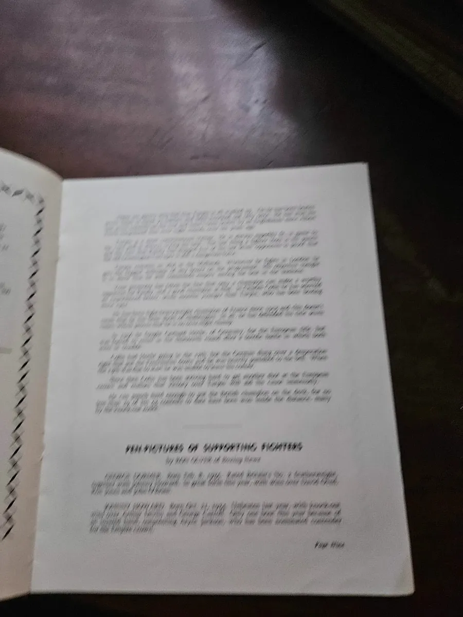 Vintage Boxing Programme - Image 4