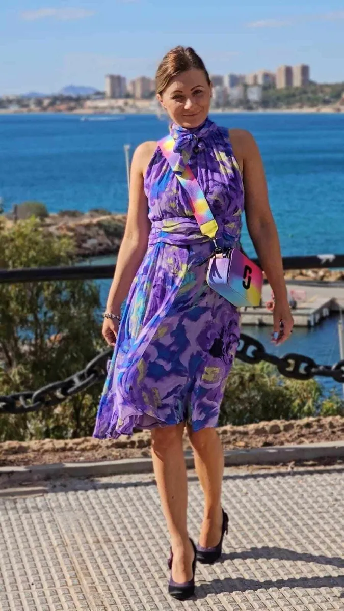 Dress with scarf - Image 3