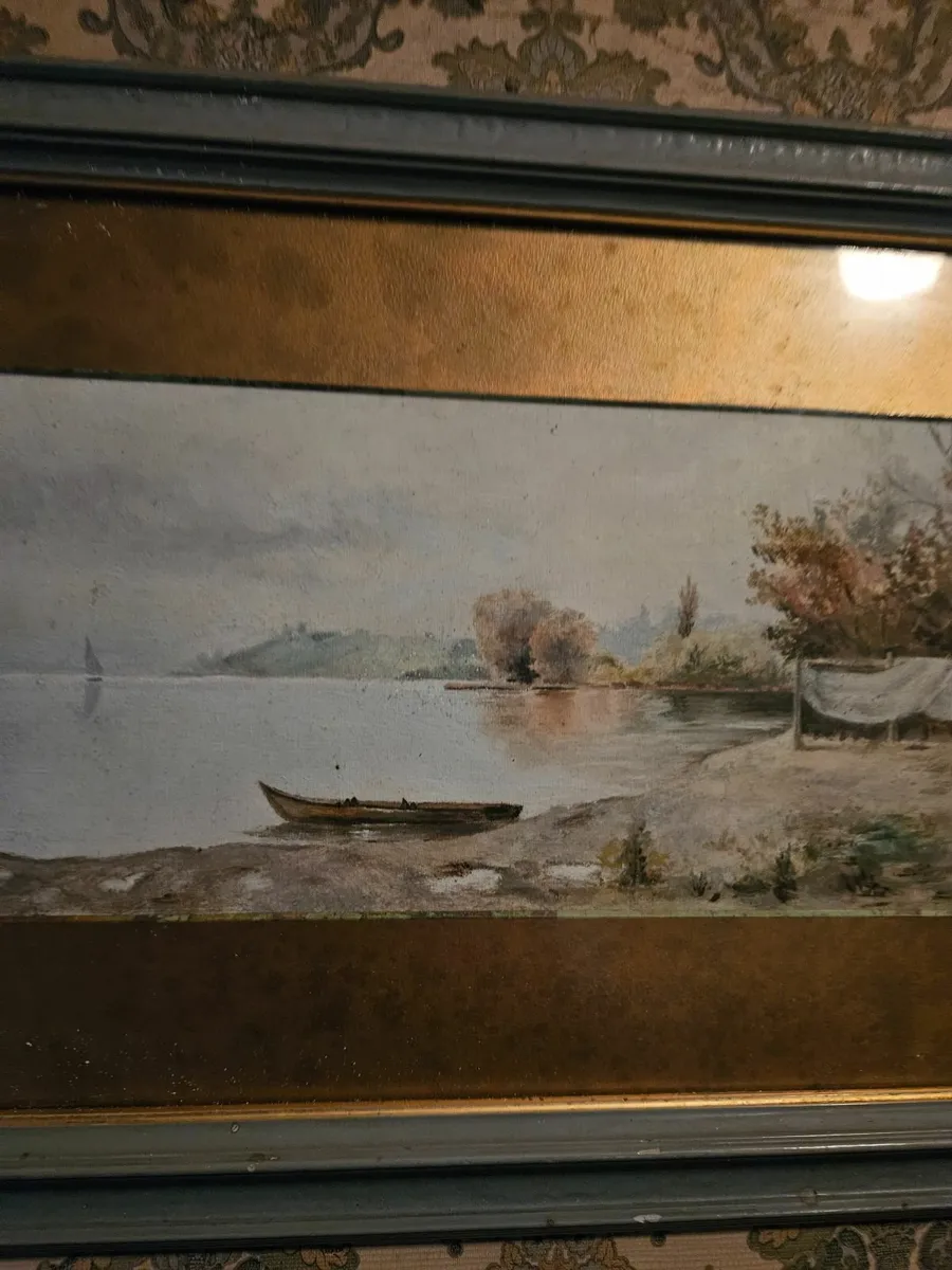 Vintage Oil on Canvas Picture - Image 3