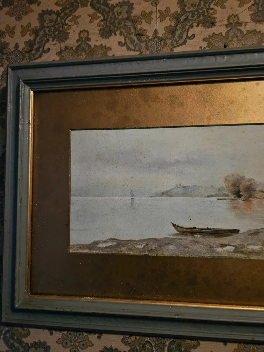 Vintage Oil on Canvas Picture - Image 2