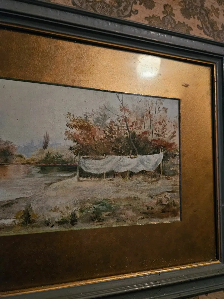 Vintage Oil on Canvas Picture - Image 4