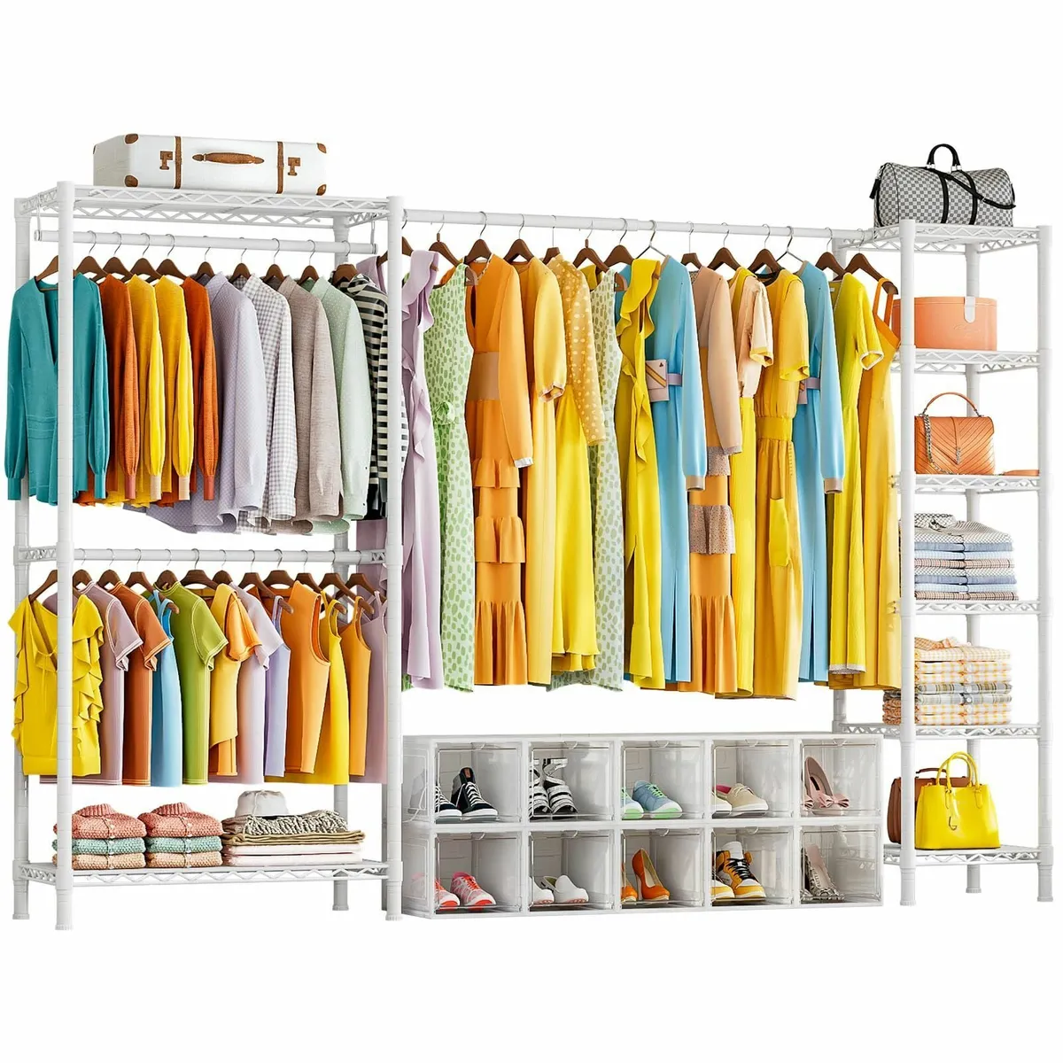 Extendable Clothes Rails Heavy Duty Clothing - Image 1