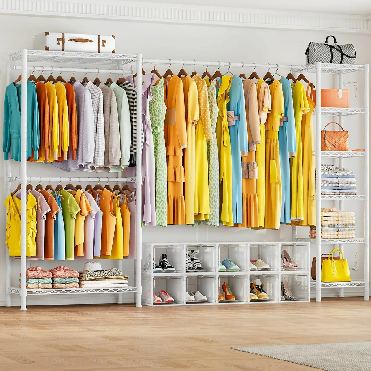 Extendable Clothes Rails Heavy Duty Clothing - Image 2