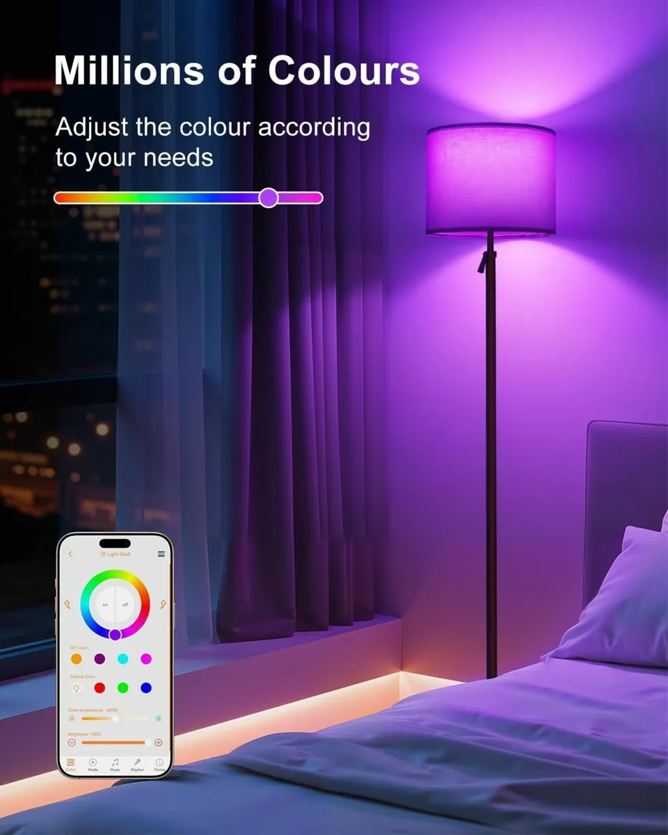 Smart Floor Lamp RGB for Living Room 175cm Tall - Image 3
