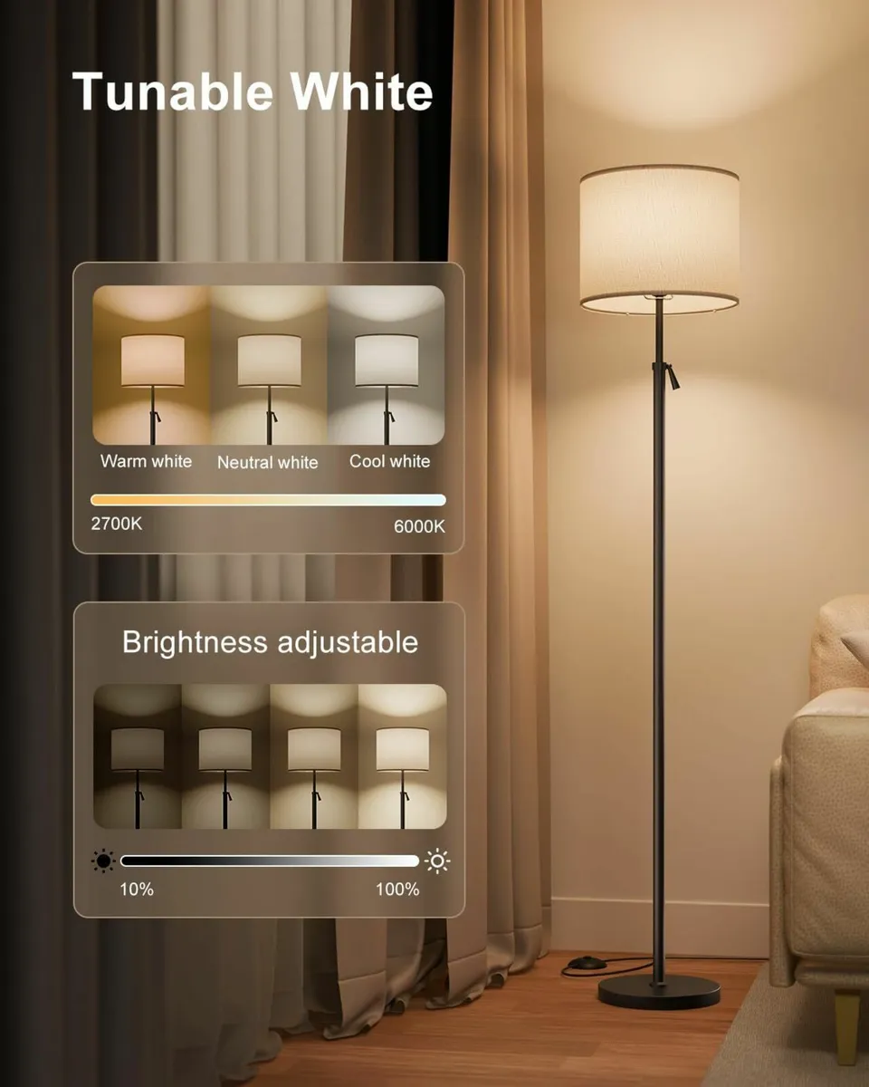 Smart Floor Lamp RGB for Living Room 175cm Tall - Image 4