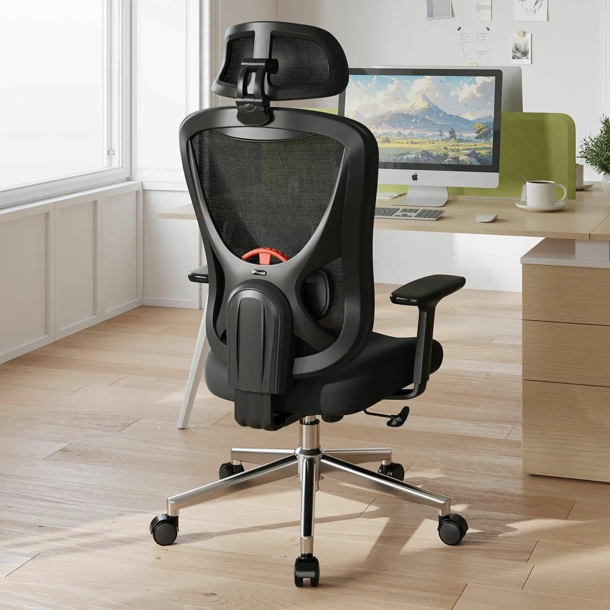 Ergonomic Office Chair - Computer Desk with - Image 2