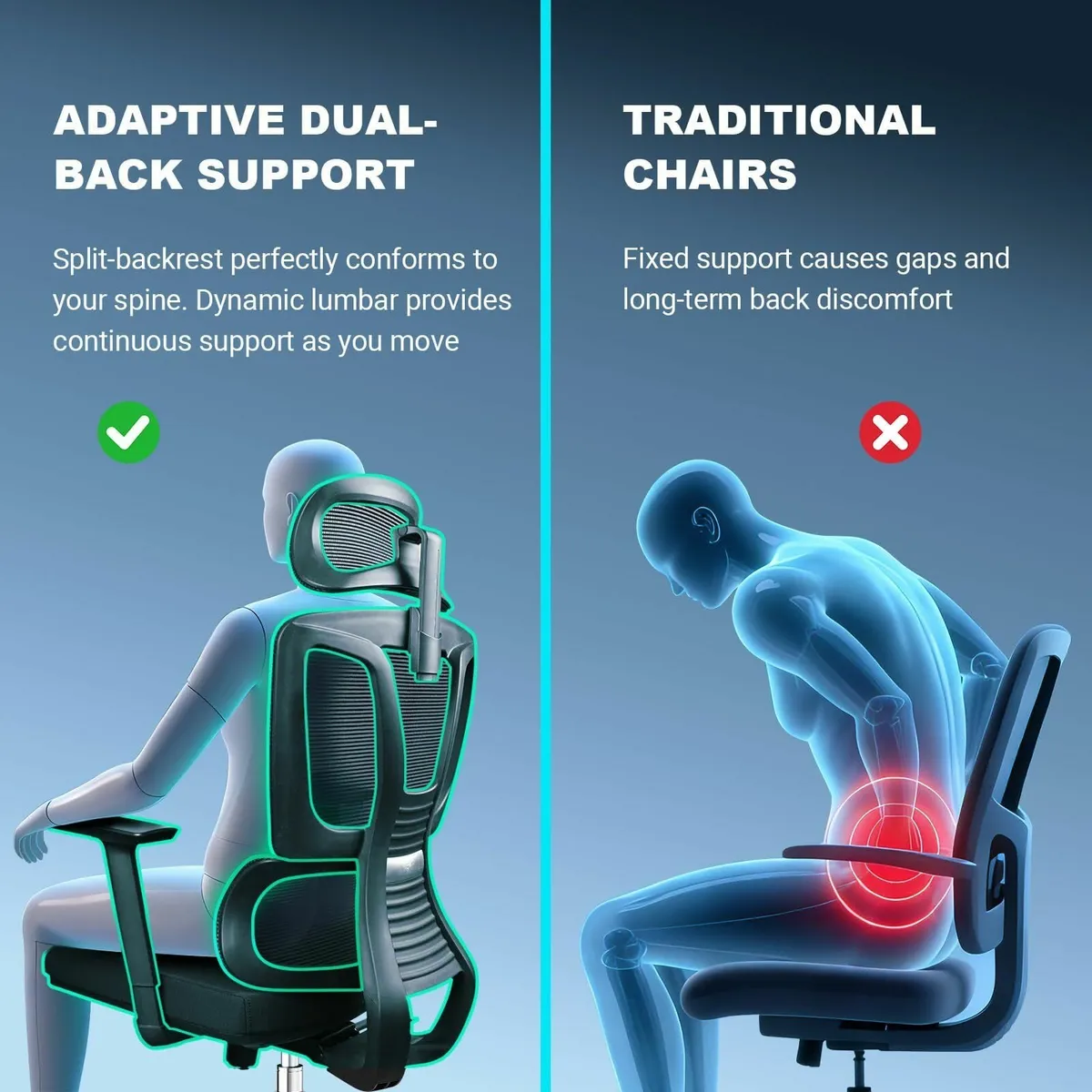 Ergonomic Office Chair – High Back Adaptive - Image 3