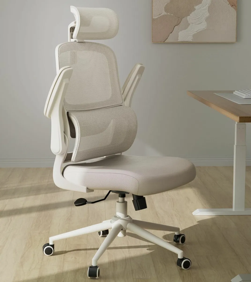 P1 Ergonomic Office Chair with Flip-Up Armrest - Image 1