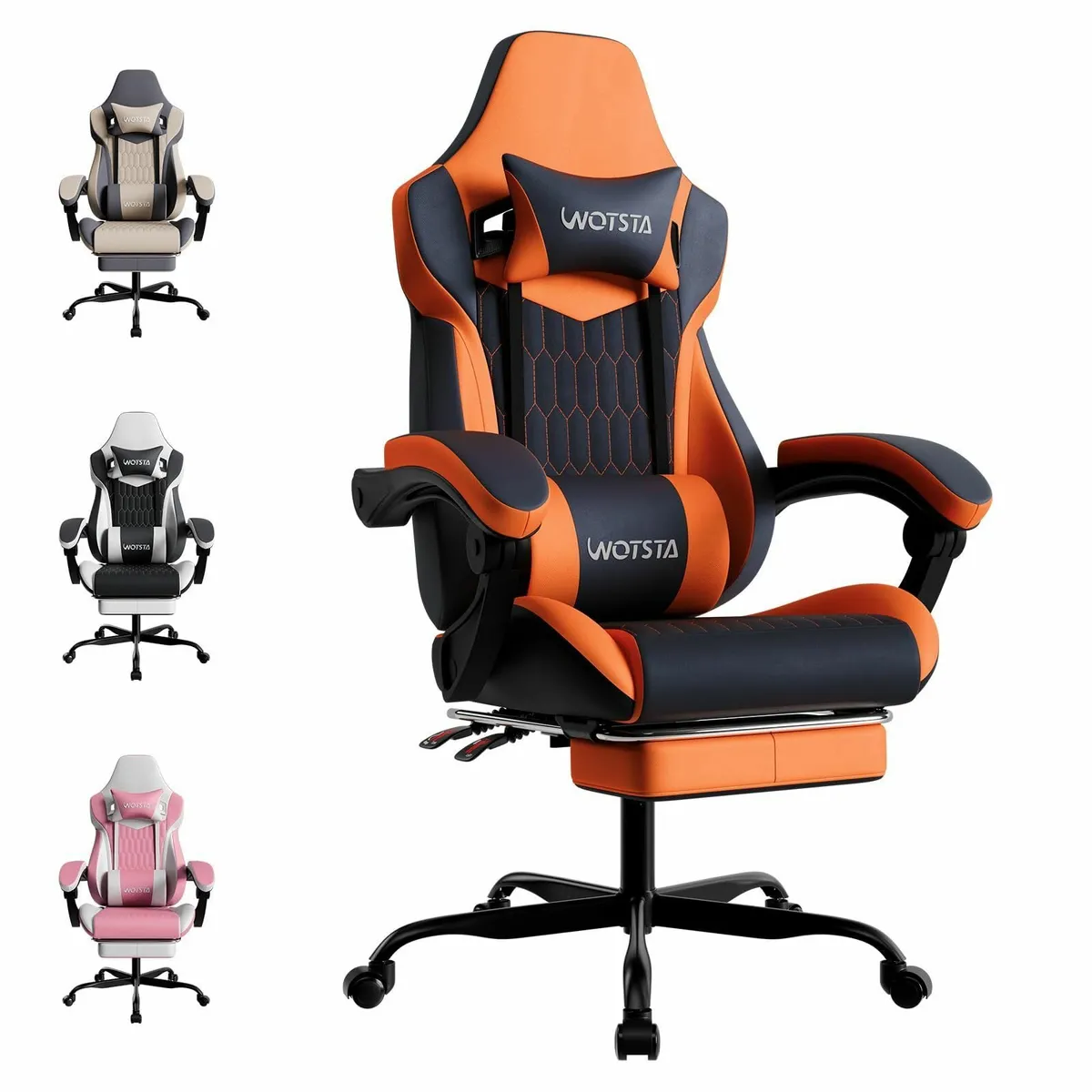 Gaming Chair Ergonomic with Footrest and Lumbar - Image 1