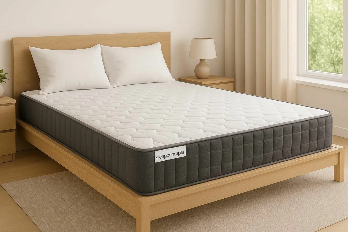 Memory Foam Mattress Hybrid Sprung 3ft Single - Image 1