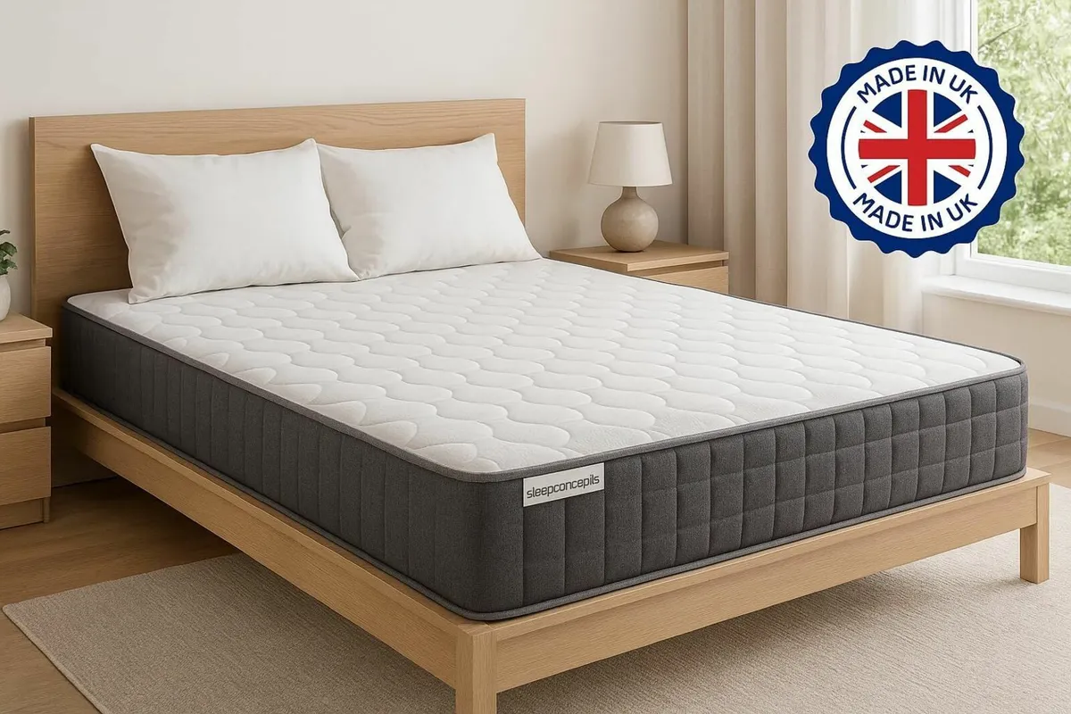 Memory Foam Mattress Hybrid Sprung 3ft Single - Image 2