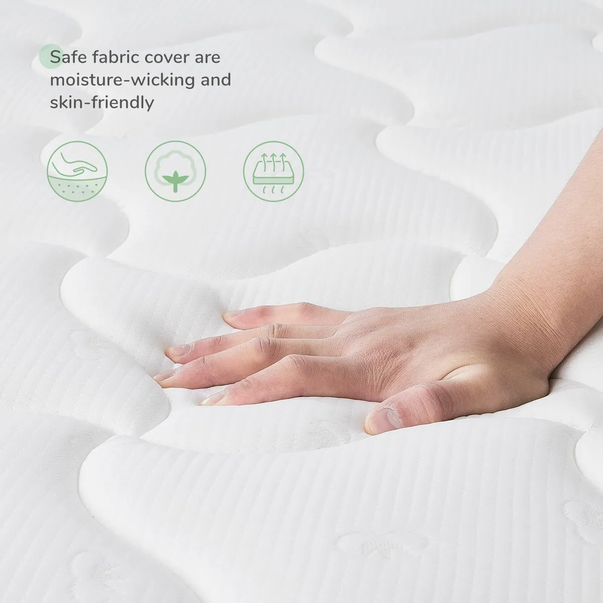 Small Double Mattress 8 Inch Pocket Sprung - Image 3