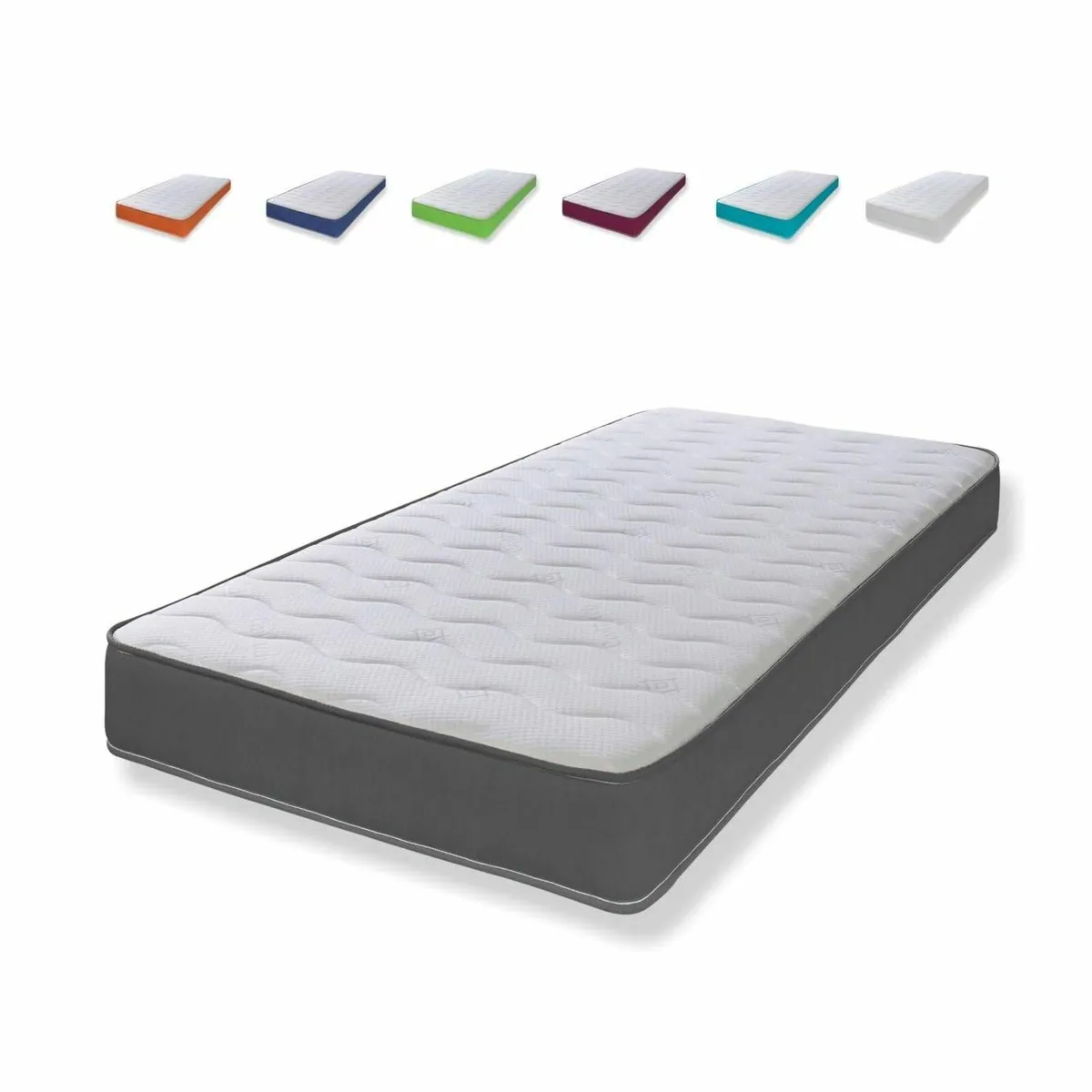 Hybrid Cooltouch Colours Mattress Grey Shorty (75 - Image 1