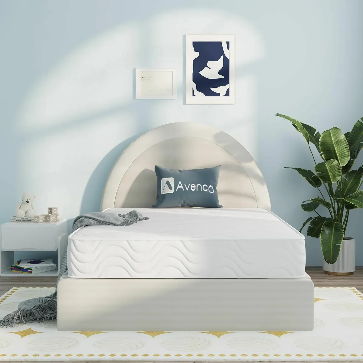 3FT Single Mattress 8 Inch Pocket Sprung Medium - Image 1