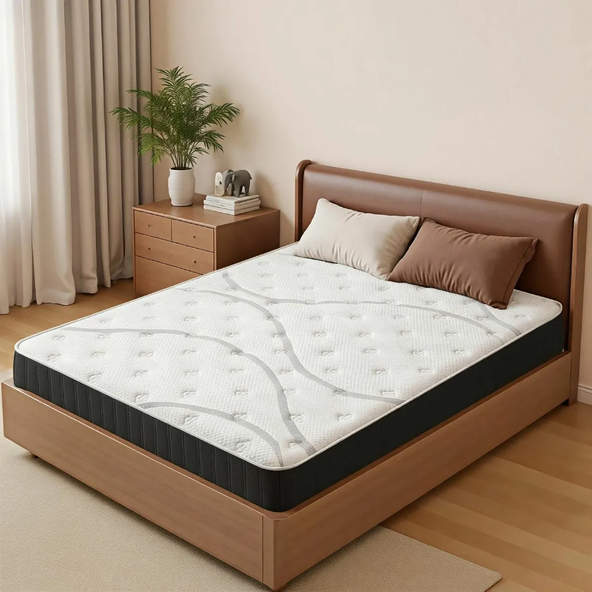 20CM Single Mattress Gel Memory Foam 9 Zone - Image 1