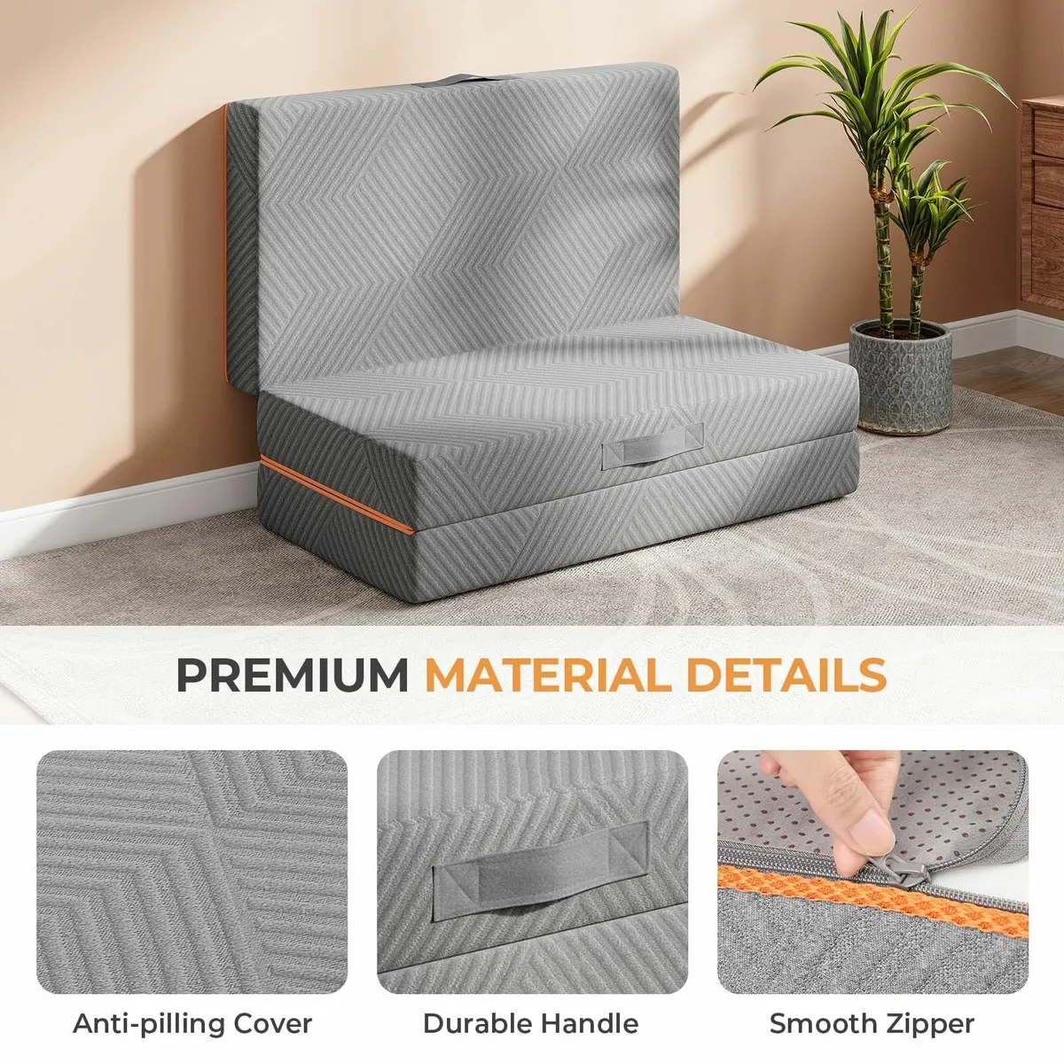 Folding Mattress Small Single 75x190cm 10CM Gel - Image 4
