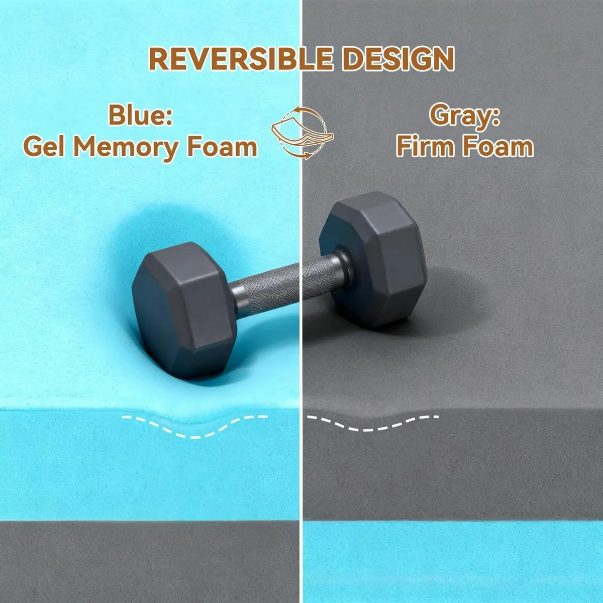 4 Inch Dual-layer Memory Foam Mattress Topper - Image 3