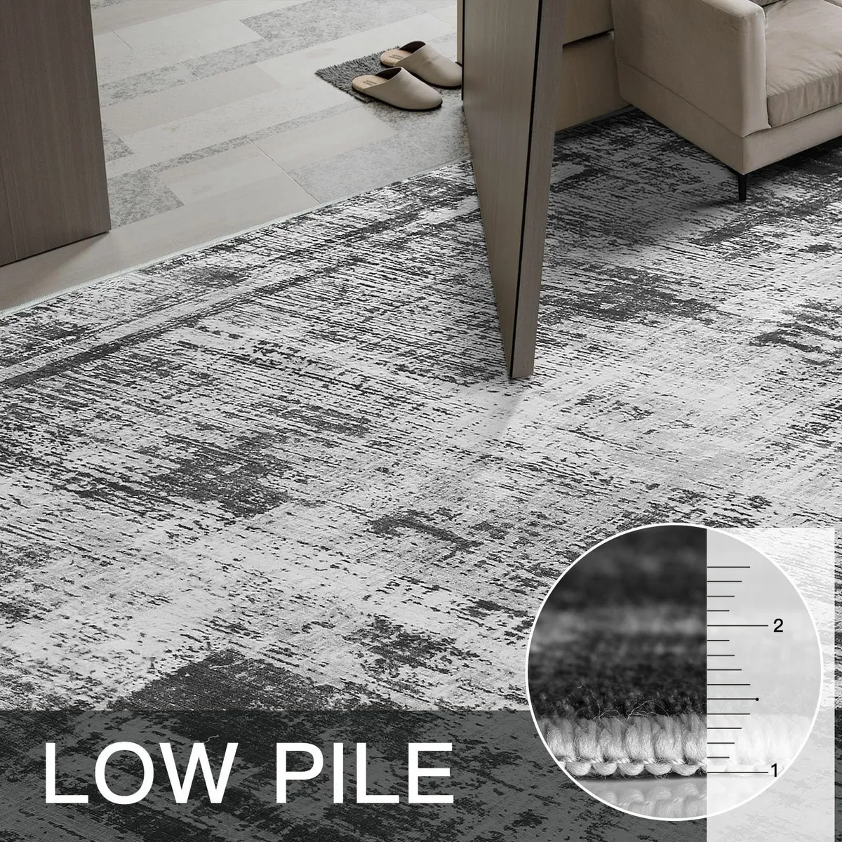 Rugs Living Room 200x300 Large Machine Washable - Image 3