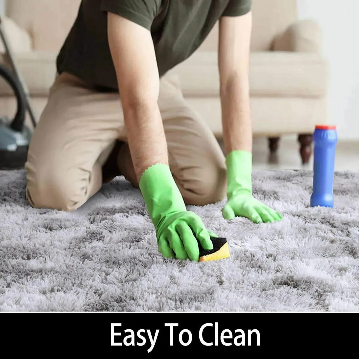 Rugs Living Room - Modern Soft Fluffy Shaggy for - Image 4