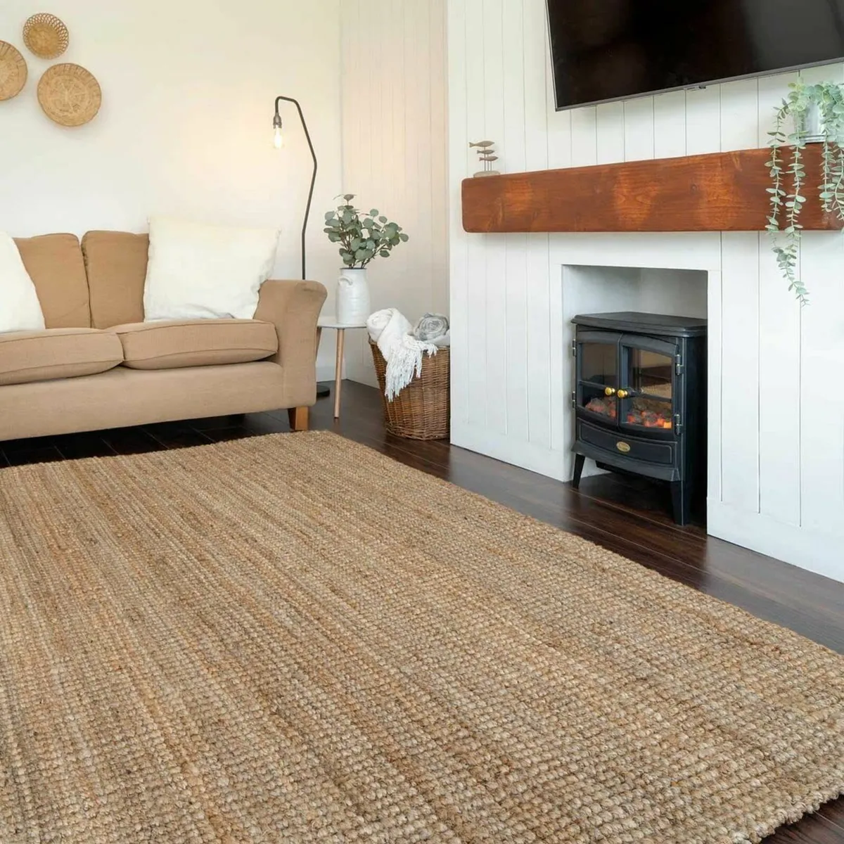 Natural Durable Eco Friendly Jute Area Rug - Image 2